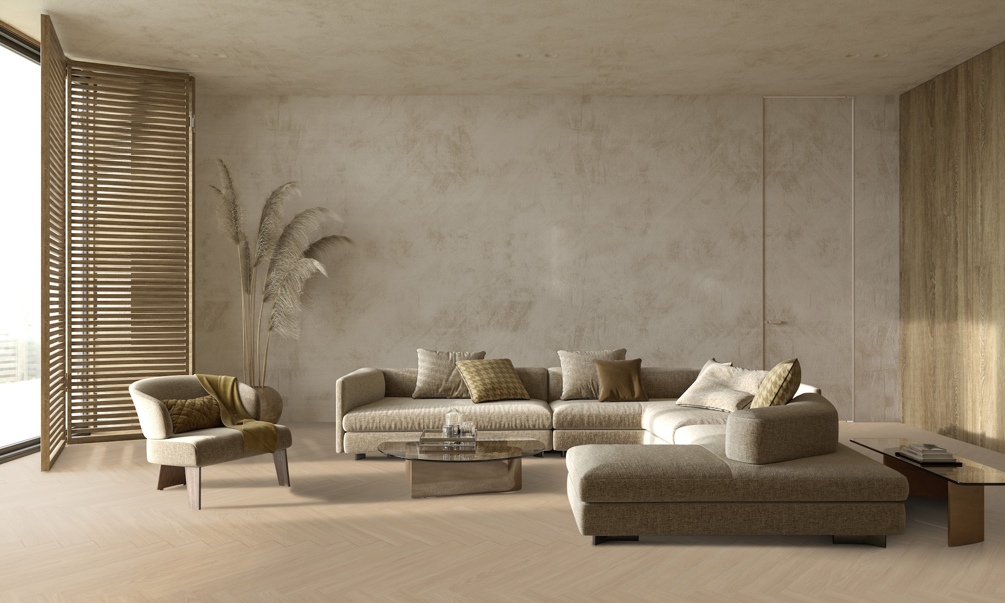 Blomma Beige living room