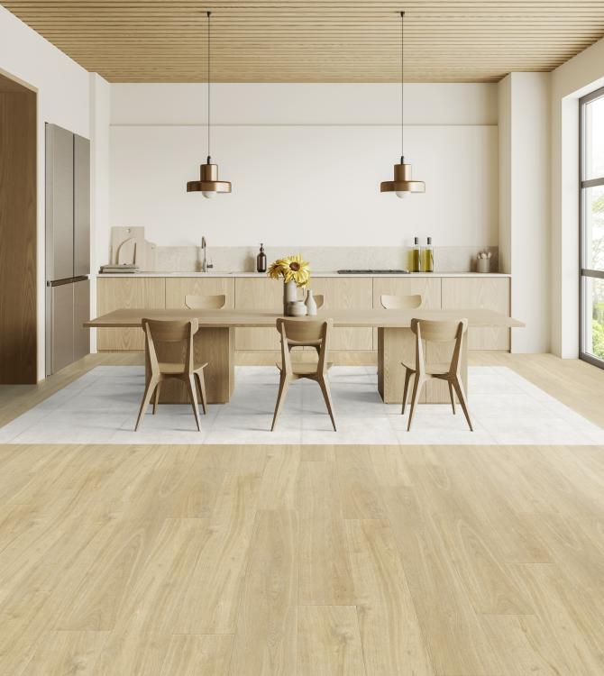Cuisine carrelage et parquet