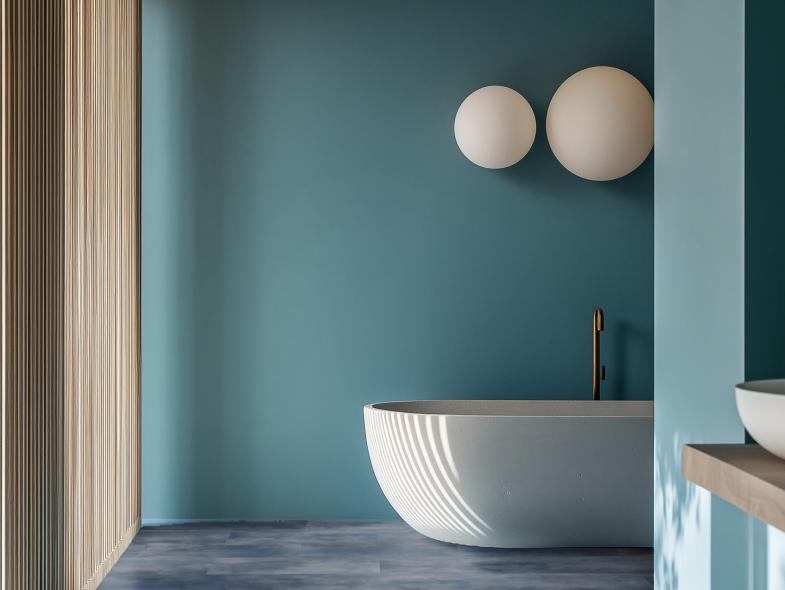 Acuarela Ink Bathroom