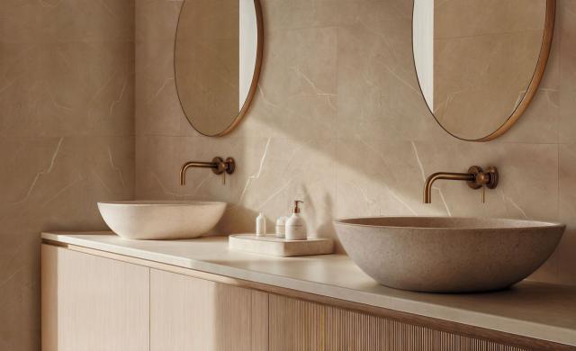 Senso wall Rosano appliqué dans une salle de bain