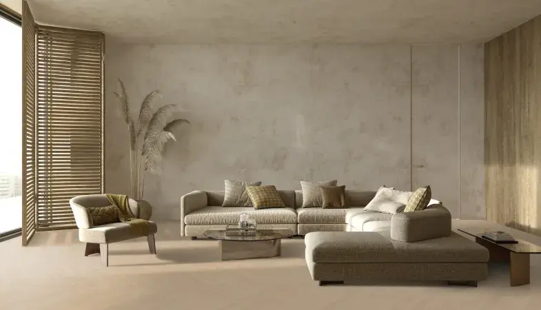 Blomma Beige living room